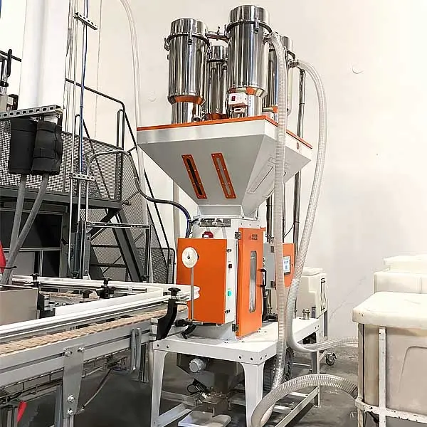 Gravimetric Blender with vacuum hopper loader and dosing unit